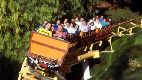 Gold Rusher Six Flags Magic Mountain Thrill Ride Amusement Park