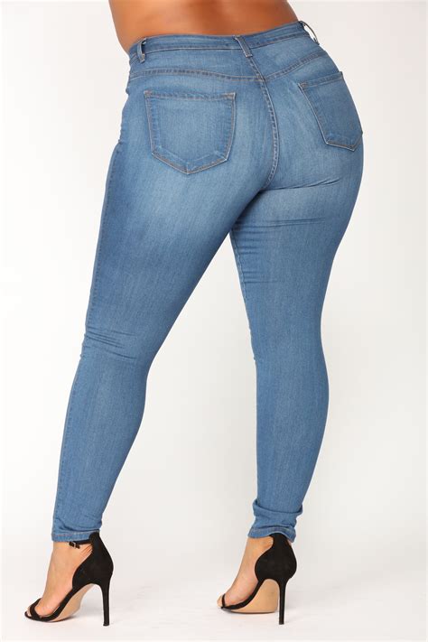 Classic Mid Rise Skinny Jeans Medium Blue Wash In 2020 Skinny Jeans