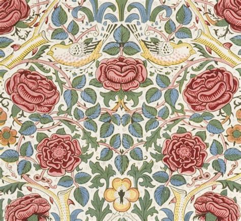 Rose Rosas Simulando Un Jardín Ingles William Morris Design