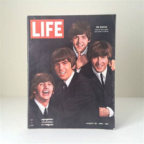 Vintage Beatles Life Magazine August 28 1964 Vintage Beatles Magazine