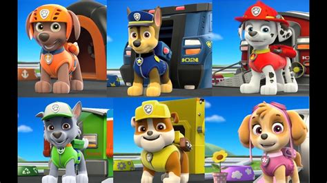 Paw Patrol New Episodes 2017 Meet The Puppies Zuma Chase Marshall Rocky