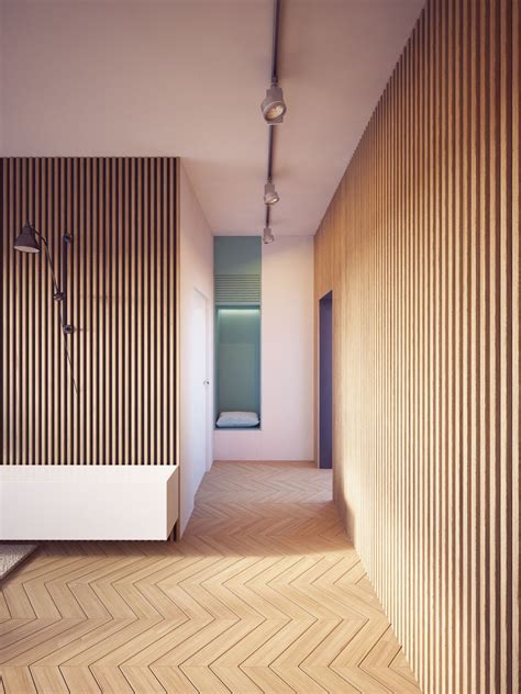 Such wood panels manage to retain the wooden texture. Interior in Skopje, Macedonia | Interiéry, Architektúra ...