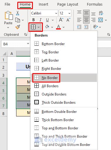 How To Remove Borders In Excel Quick Ways ExcelDemy