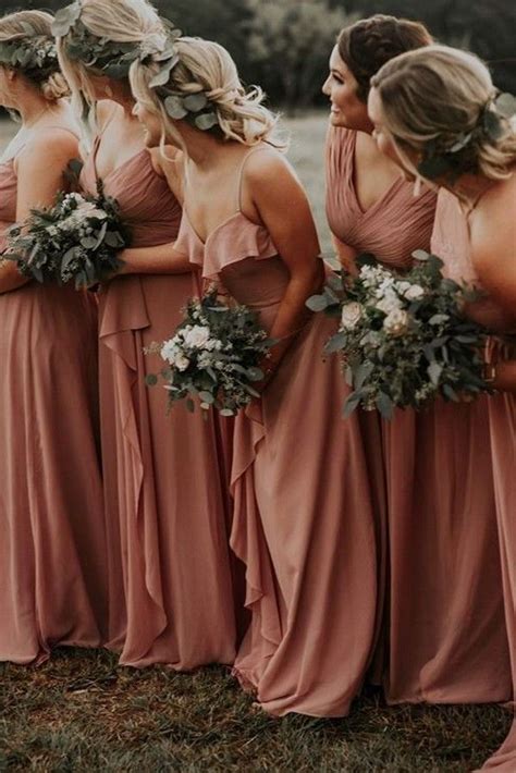 Rust Color Dresses For Wedding Everette Luke
