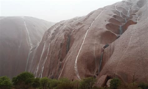 The Uluru Waterfalls A Rare Wonder Of Nature Unusual Places