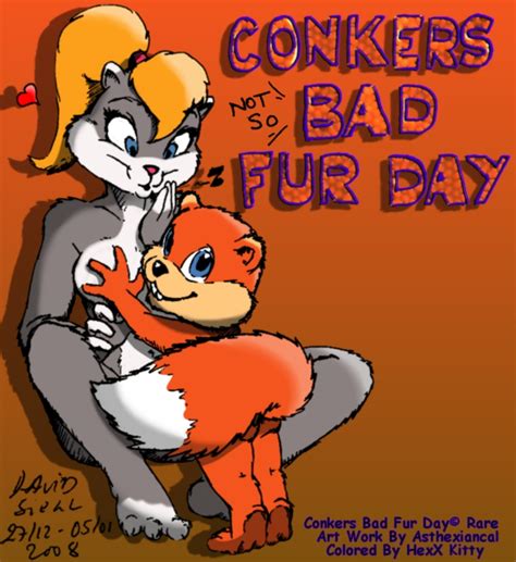 Rule 34 2008 Asthexiancal Berri Conker Conkers Bad Fur Day 362295