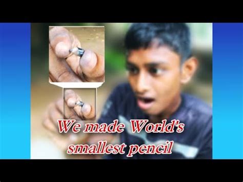 We Made Worlds Smallest Pencil We Made Worlds Smallest Pencil