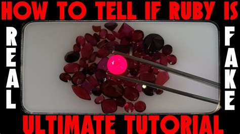 How To Tell If Ruby Is Real Or Fake 🤔 Diy Ultimate Tutorial 😁 Easy Gem