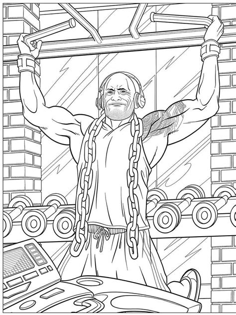 Dwayne Johnson Coloring Pages