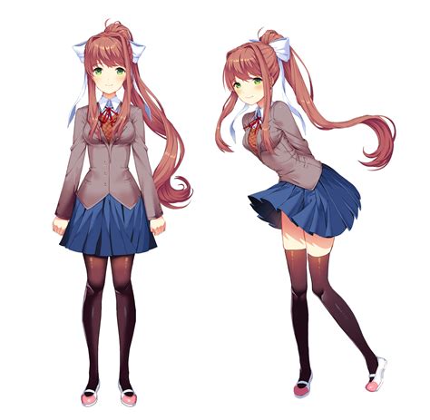 Monika Full Body Sprites Ddlc