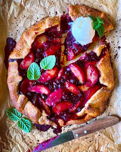 Plum And Blueberry Galette The Feedfeed
