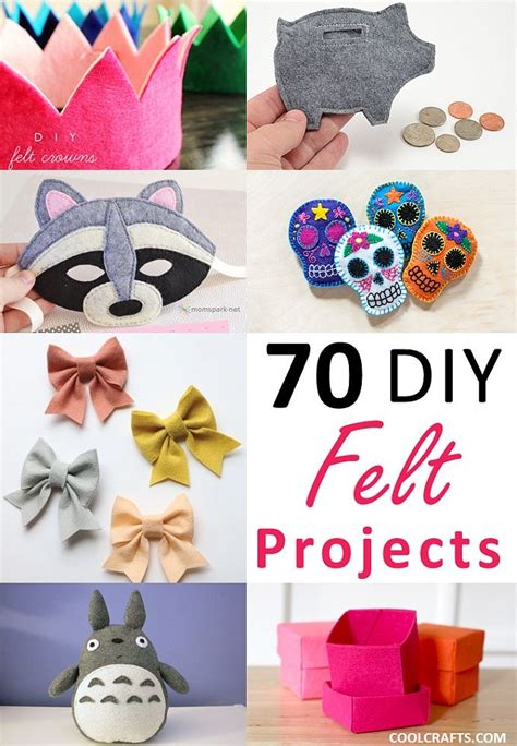 Felt Craft Projects 70 Diy Ideas Made With Felt Cool Crafts Felt