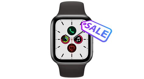 Deals: Get the 44mm Stainless Steel Apple Watch Series 5 With Cellular png image