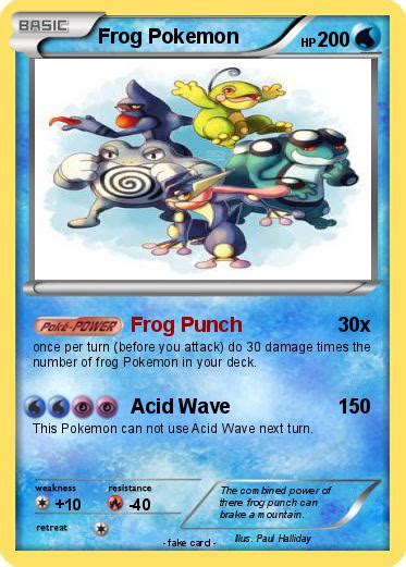 Pokémon Frog Pokemon Frog Punch My Pokemon Card