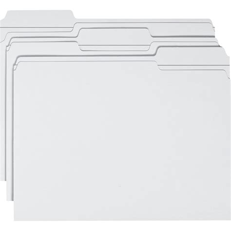 Smead Smd12834 File Folders With Reinforced Tab 100 Box White