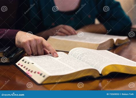 Young Couple Studying The Bible Stock Image Image Of Evangelism
