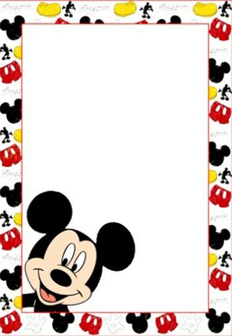 Mickey Mouse Border Frame Clip Art Library