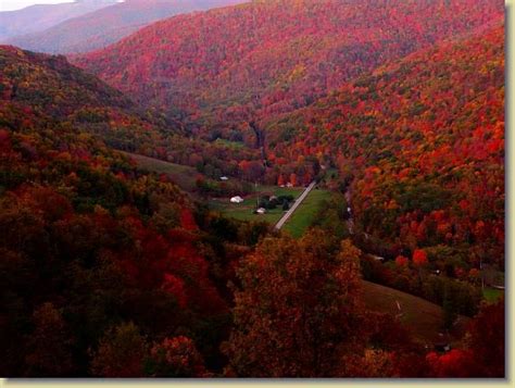 Wv Fall Foliage Virginia Mountains West Virginia Mountain Scene