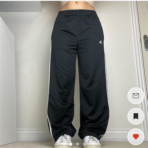 Adidas Women S Black Joggers Tracksuits Depop