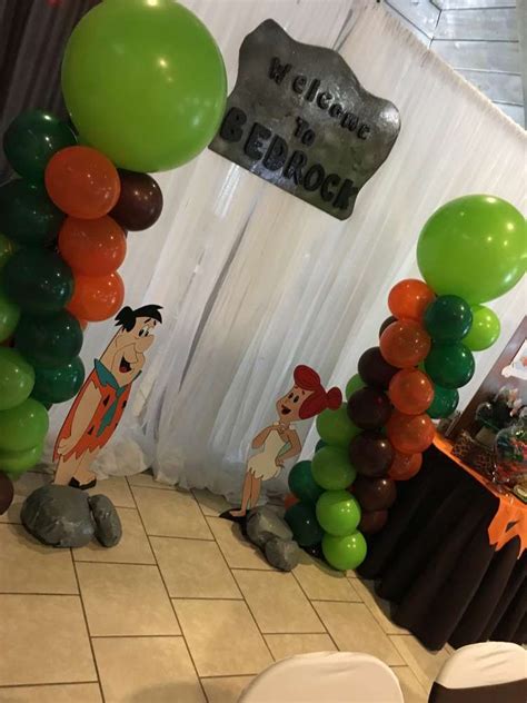 Flintstones Birthday Party Ideas In 2020 1 Year Old Birthday Party