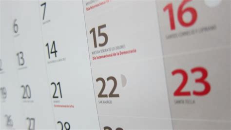 Calendario De M Xico Para Cu Ntos D As Festivos Feriados Y