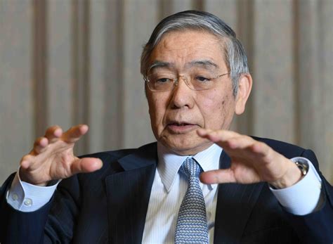 Interview With Haruhiko Kuroda Governor Of The Bank Of Japan Japan