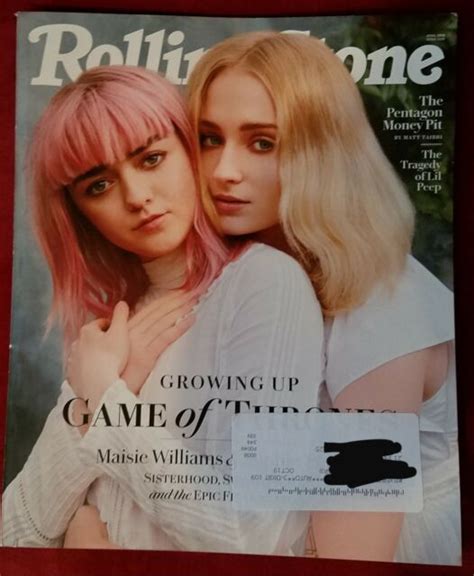 Rolling Stone Magazine April 2019 Maisie Williams And Sophie Turner Got