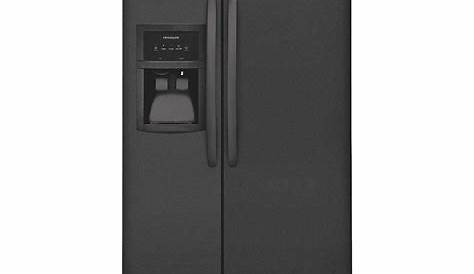 FRIGIDAIRE FFSS2615TE Refrigerator and Freezer,26 cu ft,Ebony
