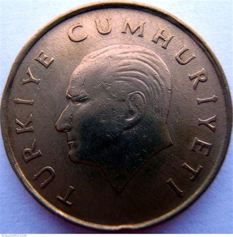 500 Lira 1989 Republic 1981 1990 Turkey Coin 1284