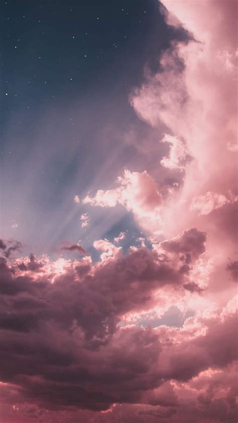 Pink cloud aesthetic sense creative. Pink clouds