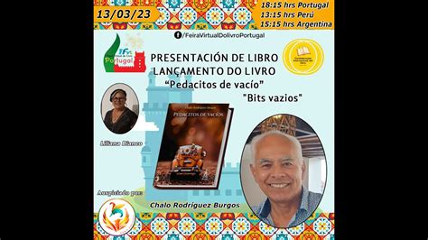 Feria Virtual Del Libro Portugal Chalo Rodr Guez Burgos Youtube