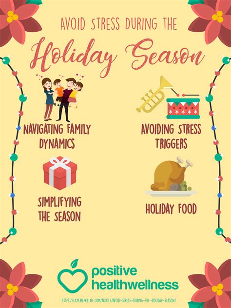 How To Avoid Stress During The Holiday Season Infographic Positive