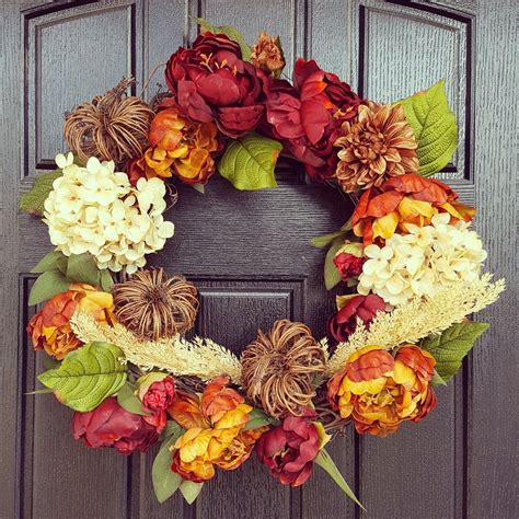 Diy Fall Wreath Hobby Lobby Fall Rustic Pumpkins Heart And Haven
