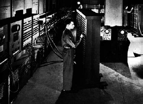 Rear View Electronic Numerical Integrator And Computer Eniac From