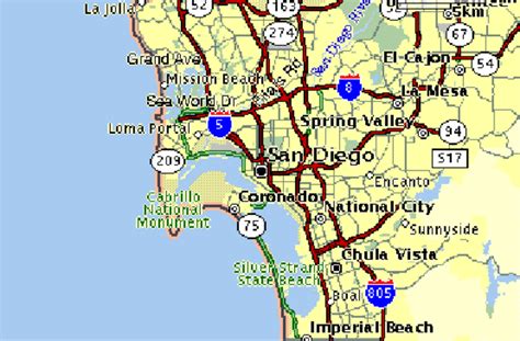 San Diego Freeway Map