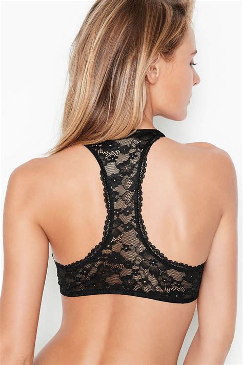 buy victoria s secret lace racerback front closure push up bra from the next uk online shop