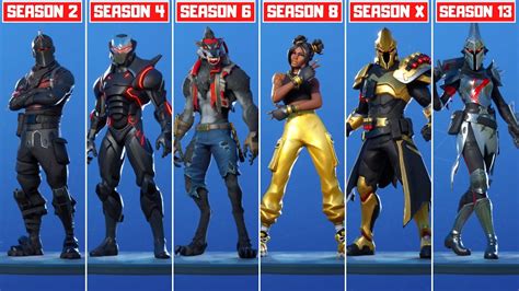 Evolution Of Tier 100 Skins In Fortnite All Tier 100 Skins Season 1