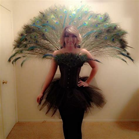 13 colorful peacock crafts you need to make this weekend. DIY Peacock Halloween Costume | Peacock halloween costume, Peacock halloween, Cosplay costumes