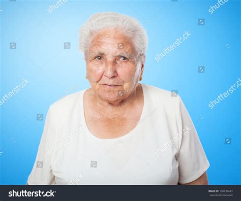 Adorable Old Woman Face Closeup Over Stock Photo 190834643 Shutterstock