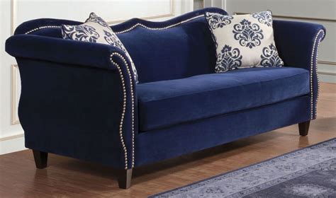 It is also a leisure zone where you put your feet up and relish moments of peace. Zaffiro Royal Blue Living Room Set from Furniture of ...