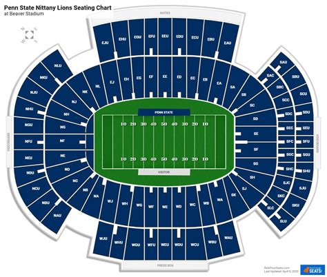 Beaver Stadium Seating Chart Virtual Tutorial Pics