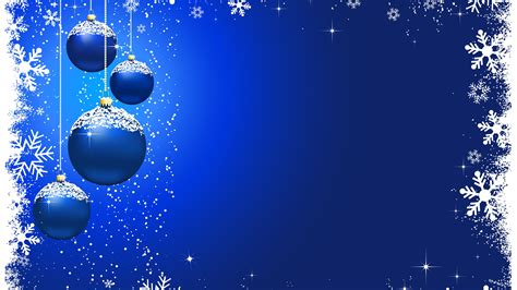 Blue Christmas Background Wallpaper