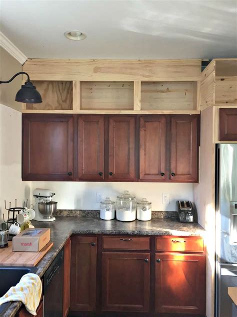 The best time to purchase and install cabinetry is late autumn or early winter. adding height to kitchen cabinets | Upper kitchen cabinets ...
