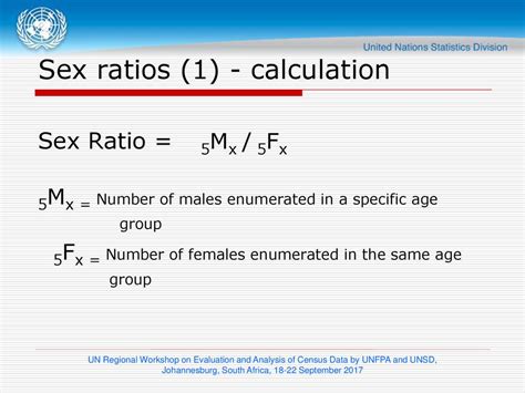Analysis Of Age And Sex Data United Nations Statistics Division Ppt