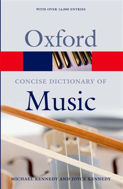 Concise Oxford Dictionary Of Music 5th Edition