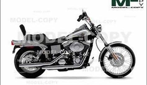 Harley-Davidson FXDWG Dyna Wide Glide '2003 - 2D drawing (blueprints