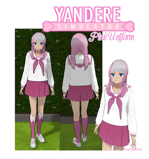 Yandere Simulator Skin Pink Uniform By