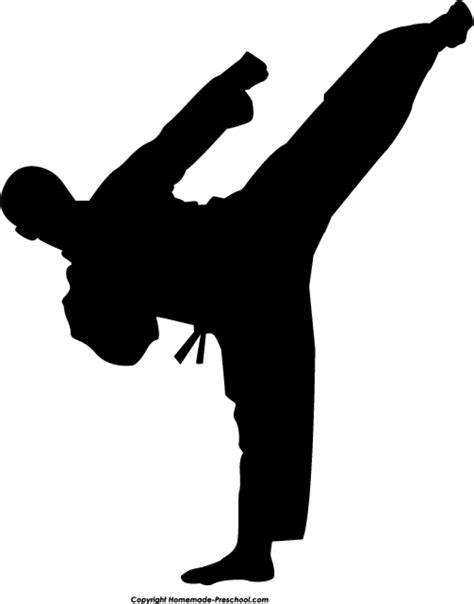Silhouette Karate At Getdrawings Free Download