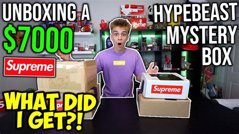 Unboxing A 7000 Hypebeast Mystery Box Insane Heat Youtube