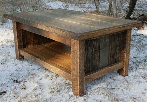 Hand Crafted Rustic Reclaimed Coffee Table By Echo Peak Design